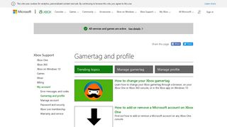 My account : Gamertag and profile - Xbox Support