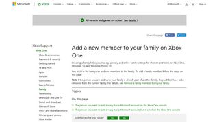 Add a new member to your family on Xbox One - Xbox Support
