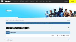 Change Gamertag xbox live - Forums - Epic Games | Store