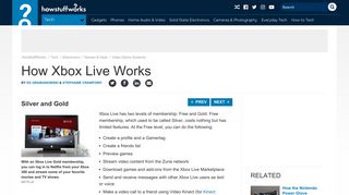 Silver and Gold - How Xbox Live Works | HowStuffWorks
