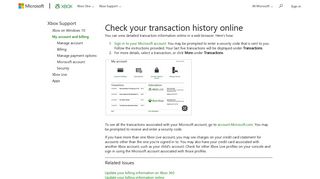 Xbox Billing History | Xbox Download History | Xbox Live Charges