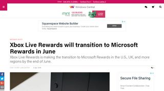 Xbox Live Rewards will transition to Microsoft Rewards in June ...