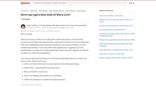 How to get a free trial of Xbox Live - Quora