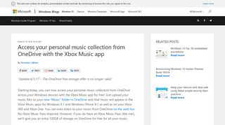 Access your personal music collection from OneDrive with the Xbox ...