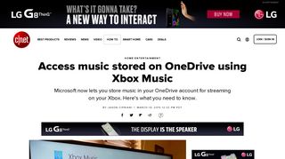 Access music stored on OneDrive using Xbox Music - CNET