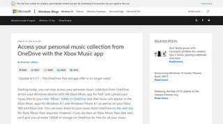 Access your personal music collection from OneDrive with the Xbox ...