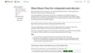 Xbox Music Pass for devices - Xbox Support