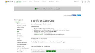Spotify on Xbox One - Xbox Support