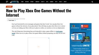 How to Play Xbox One Games Without the Internet - Gotta Be Mobile
