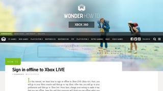 How to Sign in offline to Xbox LIVE « Xbox 360 :: WonderHowTo