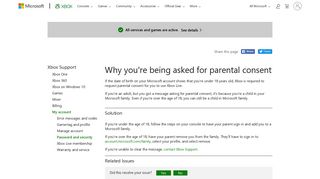 Why Am I asked for Parental Consent? | Xbox Live - Xbox Support