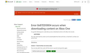 Error 0x87DD0004 | Download Error | Xbox One Error - Xbox Support