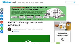 SOLVED: Xbox sign in error code 0x87dd0019 - Windows Report