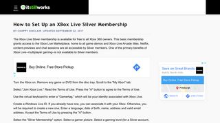How to Set Up an XBox Live Silver Membership | It Still Works