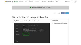 Sign in to Xbox Live on your Xbox One - Xbox Support