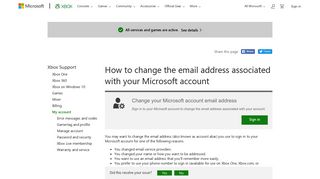 How to Change Microsoft Account Email Address - Xbox Support