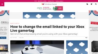 How to change the email linked to your Xbox Live gamertag | Windows ...