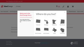 Register or Log-in | Xcel Energy Store