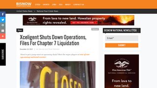 Xceligent Shuts Down Operations, Files For Chapter 7 Liquidation