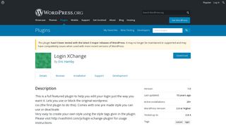 Login XChange | WordPress.org