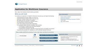 Application for WorkCover Insurance
