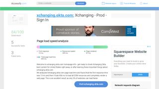 Access xchanging.okta.com. Xchanging - Prod - Sign In