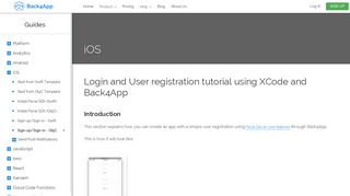 Login and User registration tutorial using XCode and Back4App ...