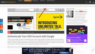 Authenticate Your XDA Account with Google - XDA Developers