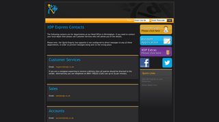 XDP Express Contacts