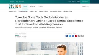 Tuxedos Gone Tech: Xedo Introduces Revolutionary Online Tuxedo ...