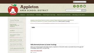 Xello (Career Cruising) - Appleton Area School District