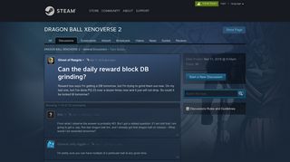 Can the daily reward block DB grinding? :: DRAGON BALL ...