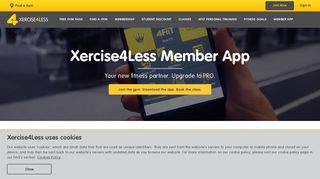 Download the Xercise4Less app. Assisted training at your fingertips
