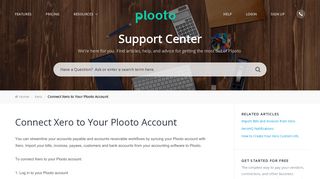 Plooto Support Center | Connect Xero to Your Plooto Account