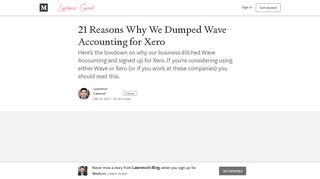 21 Reasons Why We Dumped Wave Accounting for Xero ...