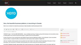 Xero, the beautiful business platform, is launching in Canada ...