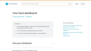 Your Xero dashboard - Xero Central
