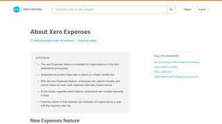About Xero Expenses - Xero Central