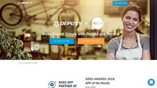 Xero Scheduling and Time Tracking Integration| Deputy©