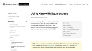 Using Xero with Squarespace – Squarespace Help