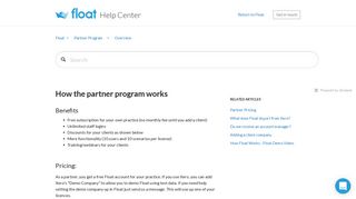 How the partner program works – Float