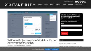 Will Xero Projects replace Workflow Max or Xero Practice Manager?