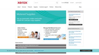 Xerox Metered Supplies: Cost Per Copy Supplies ... - Xerox Canada