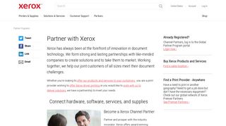 Channel Partner Program: Become a Partner - Xerox