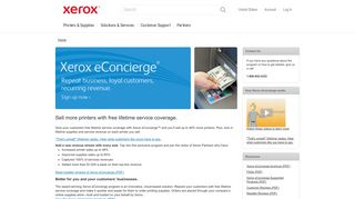 Xerox eConcierge Reseller Signup to Sell Printer Supplies