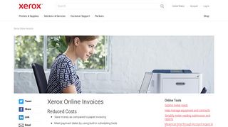 Online Invoices for Your Xerox Account