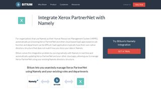 Xerox PartnerNet Namely Integration - Connect Xerox PartnerNet with