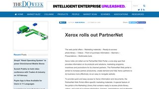 Xerox rolls out PartnerNet-DQWeek