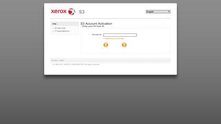 S3 - Account Activation - Xerox - S3