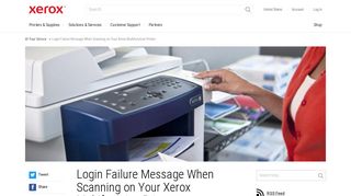 Login Failure Message When Scanning on Your Xerox Multifunction ...